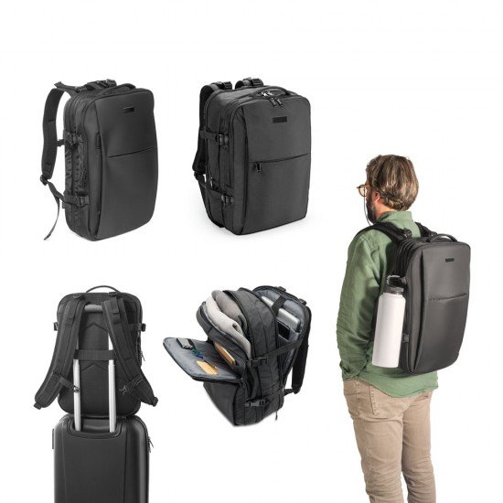 Mochila de Viagem em Poli&eacute;ster Reciclado Promocional