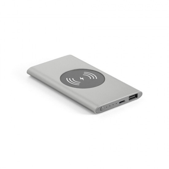 Bateria Port&aacute;til e Carregador Wireless Personalizado