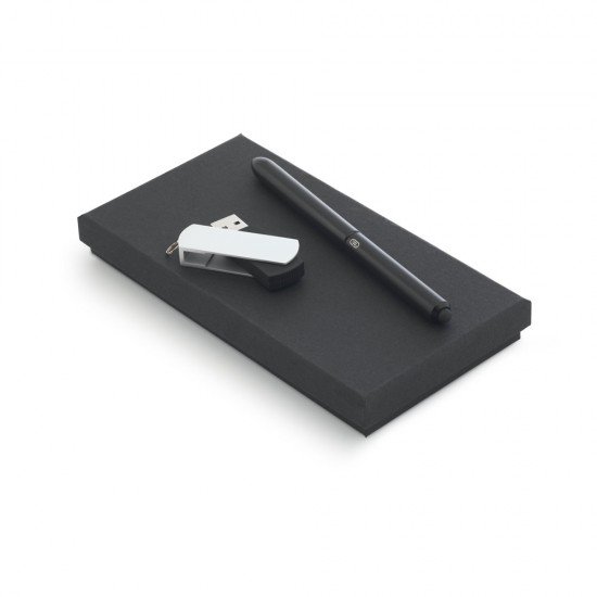 Conjunto Esferogr&aacute;fica e Pen Drive Promocional 