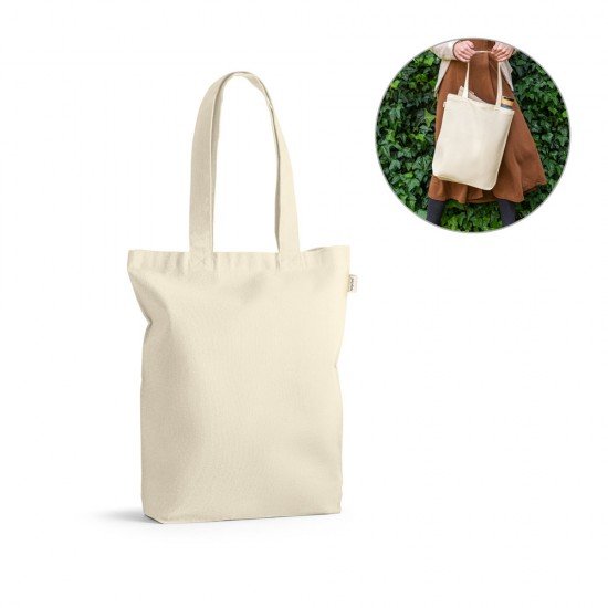 Sacola 100% algod&atilde;o reciclado (220 g/m&sup2;) Personalizada