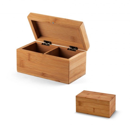 Caixa de Ch&aacute;s em Bambu Personalizada