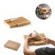T&aacute;bua para P&atilde;o em Bambu com Faca em A&ccedil;o Inox Personalizada