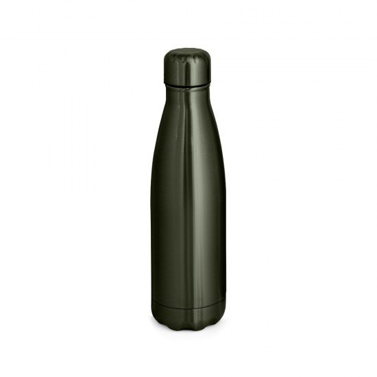 Garrafa em a&ccedil;o inox com acabamento met&aacute;lico 510 mL Personalizado