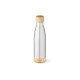 Garrafa em a&ccedil;o inox com tampa em bambu 550 mL Personalizada