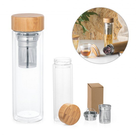 Garrafa com infusores 490 ml Personalizada