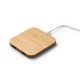 Carregador Wireless Super R&aacute;pido em Bambu 15 W Personalizado 