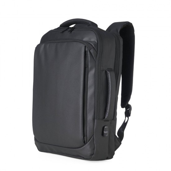 Mochila Couro Sint&eacute;tico USB 17 Litros Personalizada