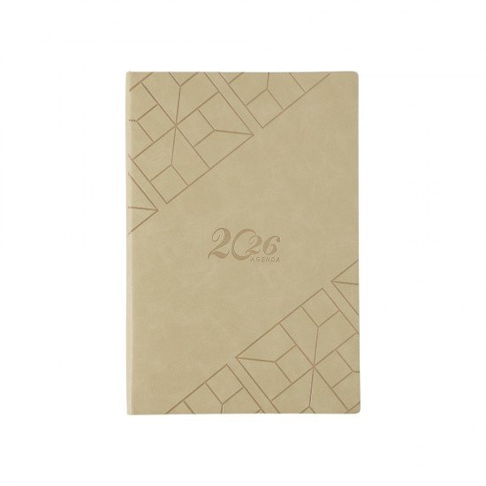 Agenda Couro Sint&eacute;tico 2026 Personalizada