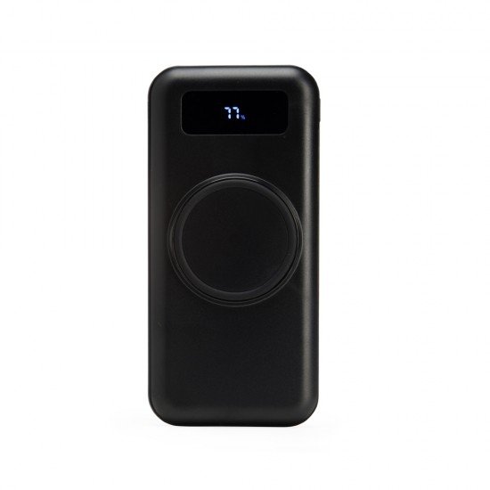 Power Bank 10.000mAh com Carregamento via Indu&ccedil;&atilde;o ou via Cabo Personalizado com Logo