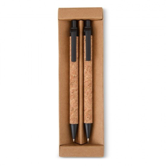 Kit Ecol&oacute;gico Caneta e Lapiseira Corti&ccedil;a Promocional 