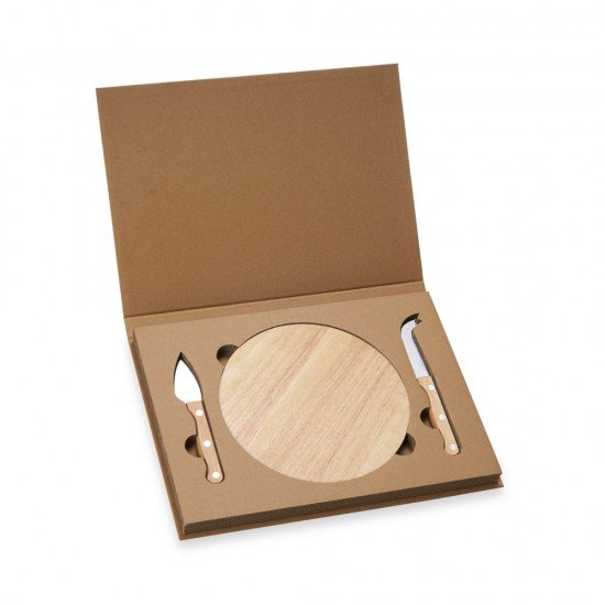 Kit Queijo 3 Pe&ccedil;as Personalizado com Logo