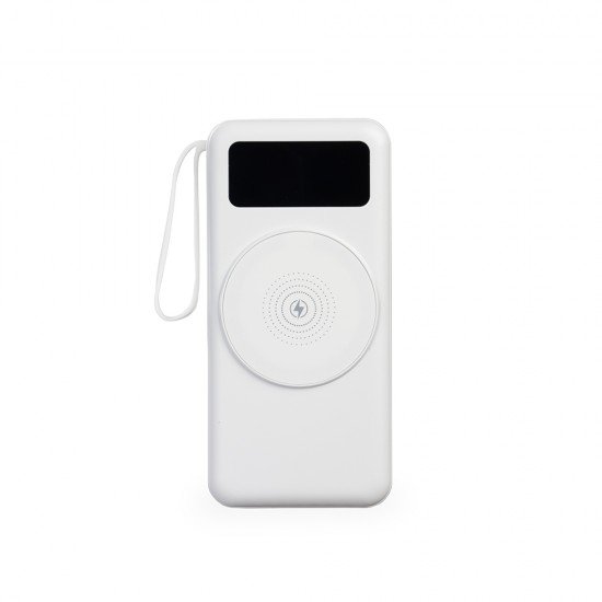 Power Bank 20.000mAh com Carregamento Via Indu&ccedil;&atilde;o ou Via Cabo Personalizado