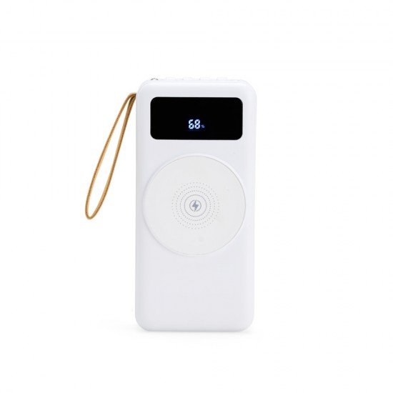 Power Bank 20.000mAh com Carregamento Via Indu&ccedil;&atilde;o ou Via Cabo Personalizado