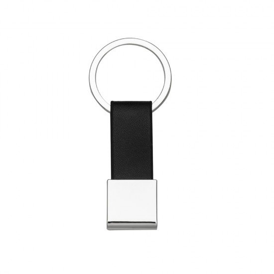 Chaveiro Metal com Couro Promocional
