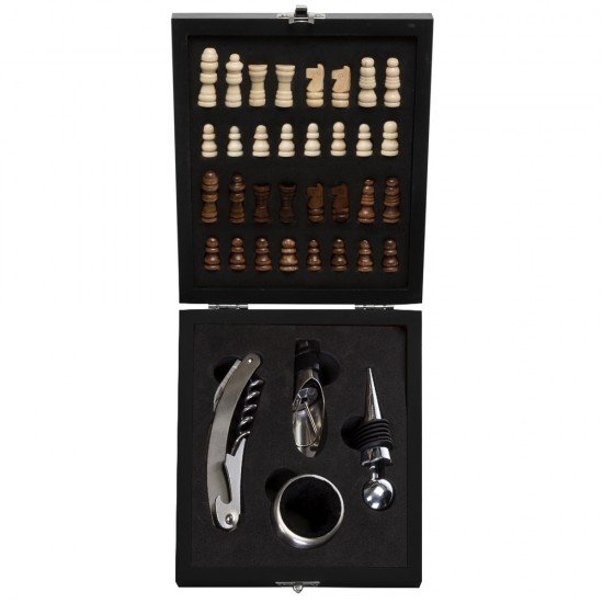 Kit Vinho Xadrez 4 pe&ccedil;as Promocional
