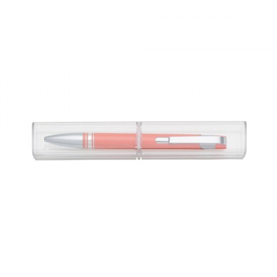 Caneta Semimetal com Tubo Personalizada 