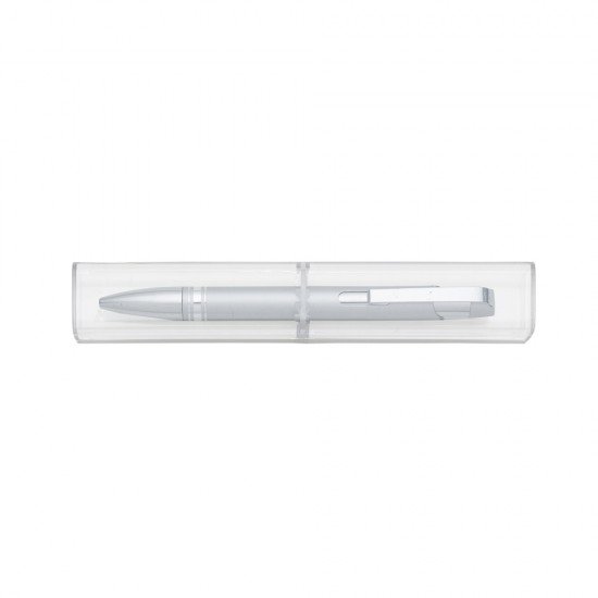 Caneta Semimetal com Tubo Personalizada 