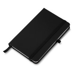 Caderneta tipo Moleskine com Porta Caneta Personalizada