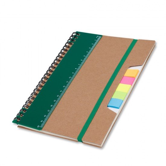 Bloco de Anota&ccedil;&otilde;es  15x21cm com R&eacute;gua e Autoadesivos Personalizado