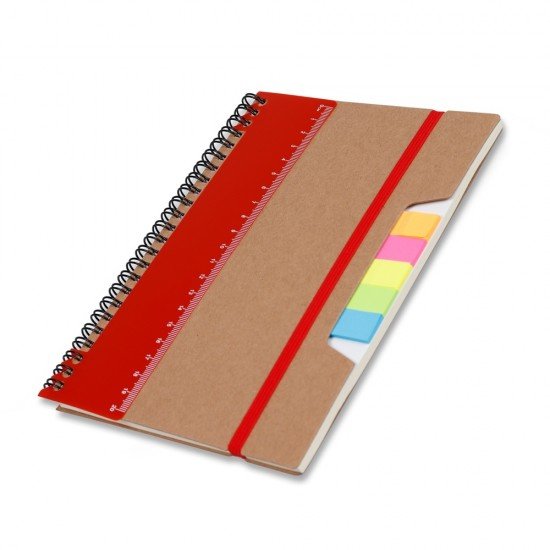 Bloco de Anota&ccedil;&otilde;es  15x21cm com R&eacute;gua e Autoadesivos Personalizado