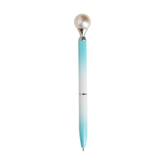 Caneta Metal P&eacute;rola com Logo 