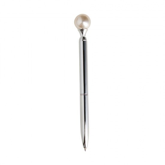 Caneta Metal P&eacute;rola com Logo 