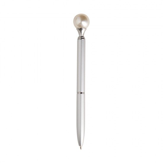 Caneta Metal P&eacute;rola com Logo 