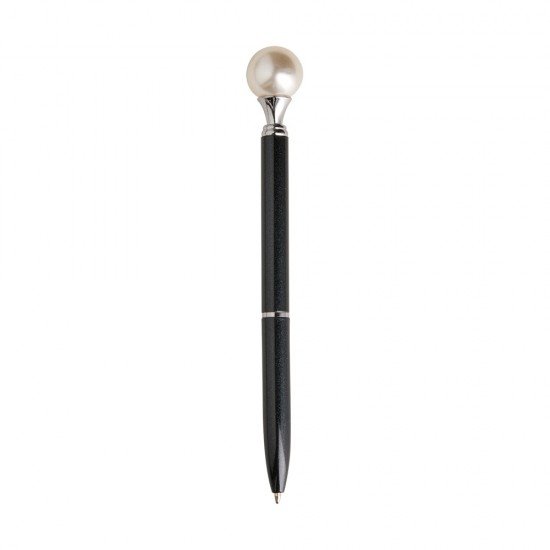 Caneta Metal P&eacute;rola com Logo 
