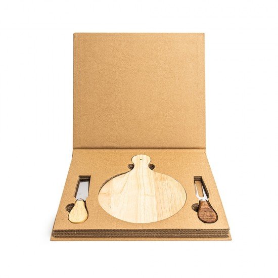 Kit Queijo 3 Pe&ccedil;as para Brindes com Logo