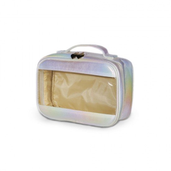 Necessaire Sint&eacute;tica Hologr&aacute;fica Imperme&aacute;vel Promocional
