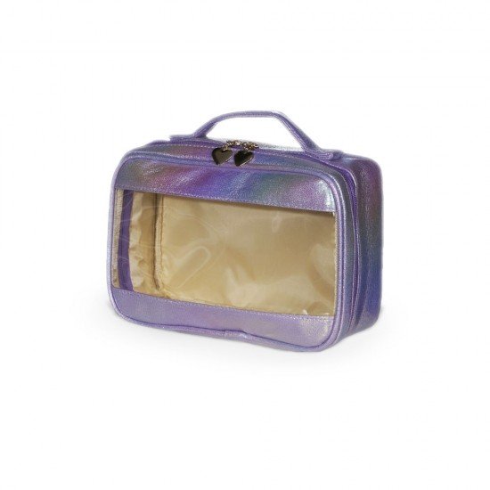 Necessaire Sint&eacute;tica Hologr&aacute;fica Imperme&aacute;vel Promocional