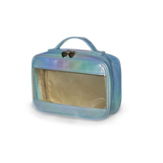 Necessaire Sint&eacute;tica Hologr&aacute;fica Imperme&aacute;vel Promocional
