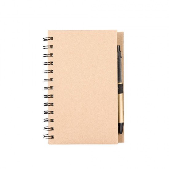 Caderno Ecol&oacute;gico com Autoadesivos e Caneta Personalizado
